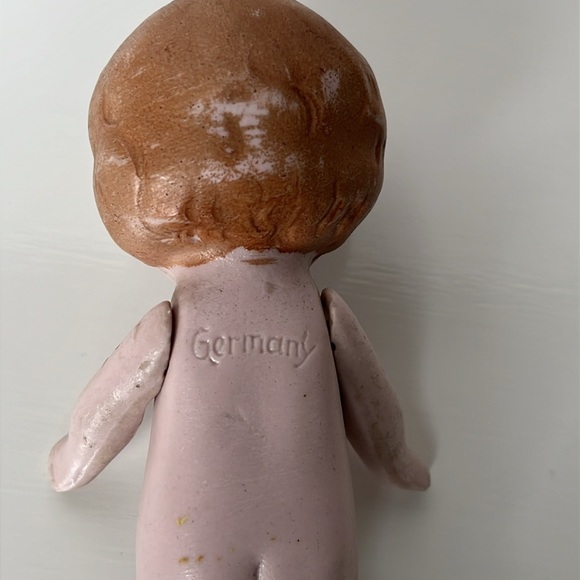 Vintage German Bisque Doll Glass Eye Articulate Arms - Picture 4 of 10